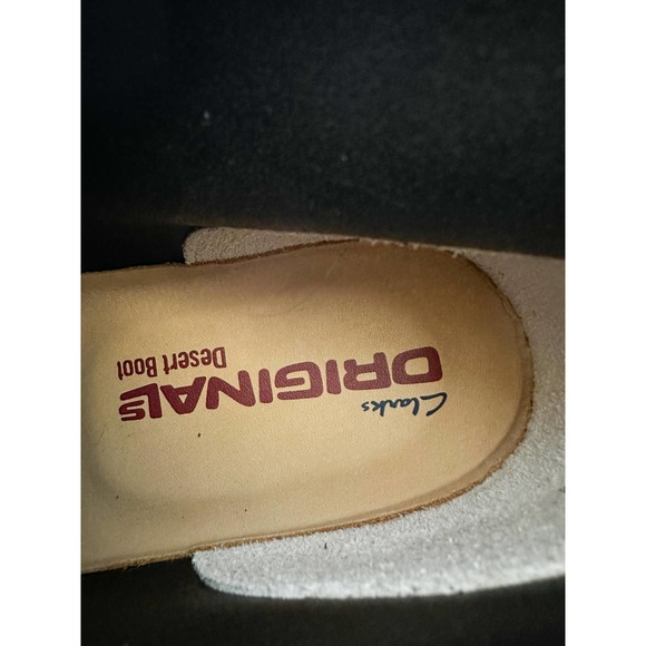 CLARKS mens original desert boots chocolate brown suede Size 10 - Picture 7 of 8